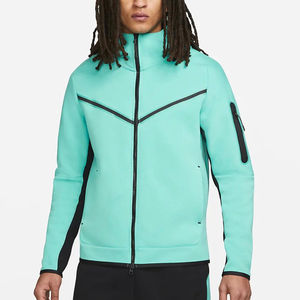 Sudaderas con Capucha de Talla Grande, Forro Polar Térmico, Cierre Completo, Impermeables, de Secado Rápido, Poliéster/Algodón, Impresión por Sublimación Personalizada, Ropa Urbana de Otoño - Product Image 1