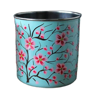 Cốc Cà Phê Vẽ Tay, Cốc Tráng Men Bằng Thép Không Gỉ Vẽ Tay Và Cốc Từ Kashmir, Ấn Độ - Product Image 1