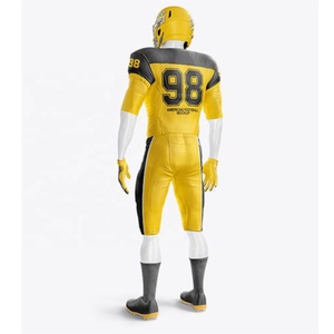 Ensembles de maillots de football américain légers de haute qualité Football rembourré à manches courtes antibactérien respirant évacuant l'humidité - Product Image 2