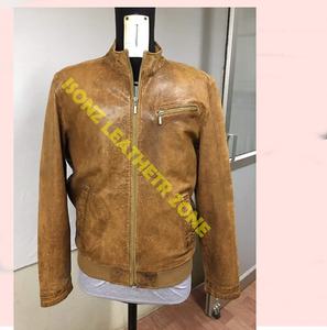 Chaquetas de invierno para hombre de talla grande personalizables, piel de vaca transpirable, forro polar, con cierre de cremallera - Product Image 2