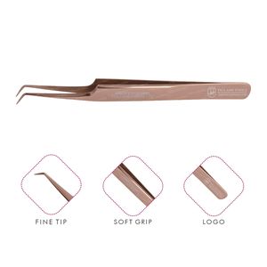 Rose Gold Eyelash Extensionแหนบ,แหนบสำหรับEyelash Extension Pro 6มม.75องศา,แหนบสำหรับEyelash Extension - Product Image 1