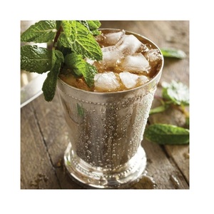 Últimas 10 oz Mint Julep Cups Silver Metal Julep Cup Nuevo diseño Hecho EN LA India para bodas y fiestas Decoración de eventos - Product Image 6
