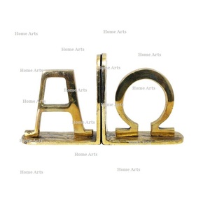 Sujetalibros de aluminio de color dorado de diseñador, forma y tamaño personalizados, sujetalibros, soporte de libro para accesorios de decoración del hogar - Product Image 6