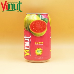 Jus de Goyave Tropical Sans Sucre et Faible en Glucides 330ml de Haute Qualité, Purée en Boîte, Fabricant de Boissons OEM ODM Marque Privée - Product Image 1
