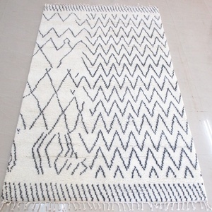 Vintage Moroccan Berber Rugs Handmade New Zealand <b>Wool</b> Plush Fluffy Pile Area Rug Collection for Home - Product Image 3