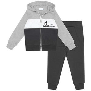 Pull-over élégant pour enfants, survêtement en coton/molleton, avec capuche faite à la main, nouvelle collection - Product Image 1