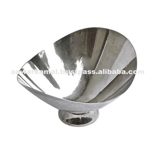 Tazón para servir frutas/nueces de aluminio y metal con pulido de espejo para encimera y encimera de cocina - Product Image 6