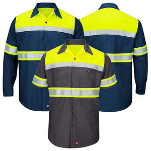 Camisas reflectantes de seguridad de alta visibilidad con logotipo personalizado, ropa de seguridad reflectante, polos de seguridad de alta visibilidad - Product Image 1