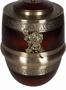 Urna Funeraria de Metal con Cruz Católica para Cenizas Humanas, Urna Conmemorativa de Metal para Cenizas, Urna para Cenizas de Adultos - Product Image 2