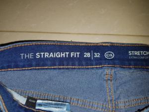 Lote/Excedente de Ropa de Marca para Hombre, Jeans Casuales de Algodón con Spandex Elástico, Teñido Oscuro, Cintura Elástica, Estilo Recto para Trabajo - Product Image 5