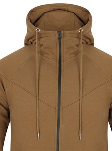 Vente en gros OEM Survêtement jogger pour hommes Survêtement jogging unisexe à capuche et fermeture éclair Logo gris grande taille réversible à séchage rapide respirant - Product Image 4