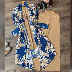 Mesdames Kurtis Sexy Cotton Reyon Silk Satin Short Plus Size avec ceinture Fabricant Wholesale Cheap Rate India Ethnic Tunic Print Apparel - Product Image 3