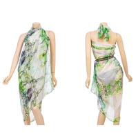 Sarongs de plage en coton doux et soyeux de haute qualité, personnalisés, avec motif floral, pour l'été