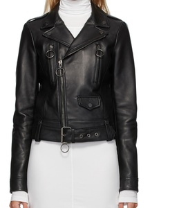Classic Short Body Jacket for Women Pure Fox Leather <b>Long</b> sleeve available in all colours and leathers Made in Pakistan - Product Image 1