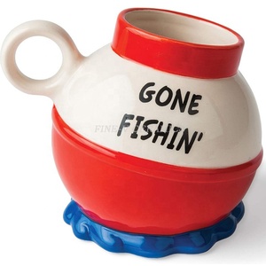 Custom logo Hot Coffee Mug 445ml Ceramic <strong>Fishbowl</strong> Shaped Mug Creative Gift Cup - Product Image 1