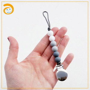 Clip En Acier inoxydable Nouveau-Né Bébé <span class=keywords><strong>Fille</strong></span> Garçon Chewbead <span class=keywords><strong>Attache</strong></span> Tétine - Product Image 6