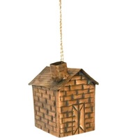 Nouveau DESIGN de cabane de couleur marron nouvel arrivage décoration de noël ornement suspendu métal de haute qualité