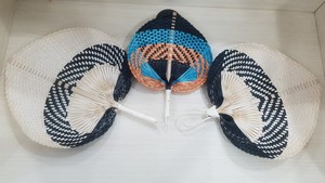 Diversity Design Bamboo Hand Fan Hot <b>Sale</b> Handwoven <b>Straw</b> Cane Rattan Raffia Fan - Product Image 6
