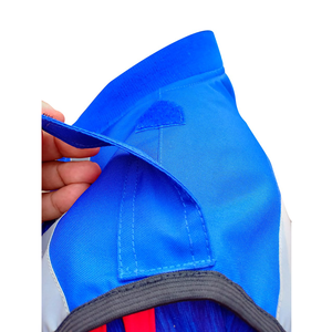 Gilet de sécurité bleu en polyester léger, réfléchissant et ignifuge, fabriqué en usine, avec étiquette privée et design personnalisé - Product Image 4