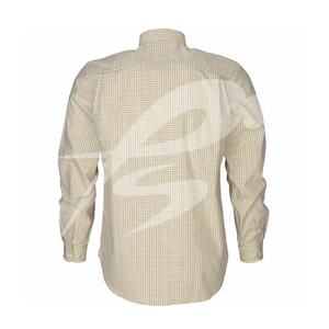 Chemise de pêche à manches longues pour homme et femme, 100% coton, grande taille, respirante, de haute qualité, à carreaux See Land Warwick, col rabattu - Product Image 2