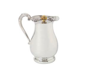 Jarra de iglesia dorada de latón pulido con Cruz en la parte superior, modelo de estilo religioso, suministros para Iglesia - Product Image 4