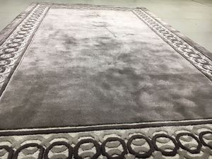 Alfombras y juegos de alfombras de área de Tencel de lujo con mechones a mano, técnica de pila de bucle indio hecha a medida, respaldo antideslizante de alta calidad, uso comercial - Product Image 4