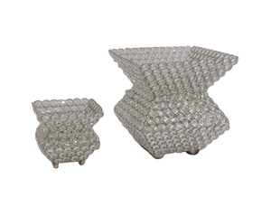 Métal Nickelé ou Plaqué or Cristal Perlé fantaisie Offre Spéciale Design Moderne Avec Des Matériaux De haute Qualité Fleur Vase - Product Image 3