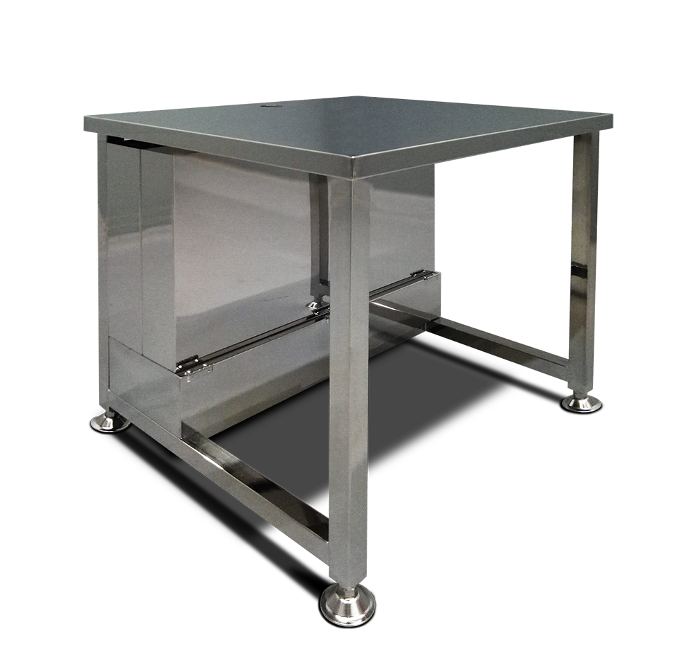 Компьютерный стол из нержавеющей стали, Рабочий стол с полкой