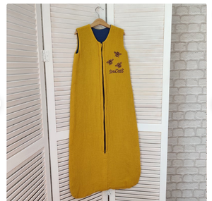 Saco de dormir para bebé 160 GSM de un solo Jersey de algodón con logotipo de diseño personalizado 100 y etiqueta GOTS fabricantes certificados India - Product Image 2