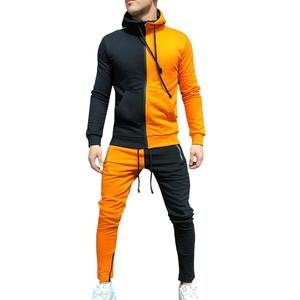 Personnalisé Deux tons couleur bloc mode survêtement slim fit costume de jogging de haute qualité survêtement pour hommes - Product Image 5