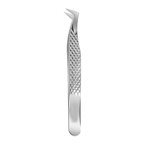 Pinzas de maquillaje de acero inoxidable, pinzas extensibles de volumen con peine, extensión de pestañas, venta al por mayor - Product Image 2