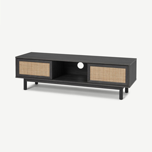 Living Room Long Rattan with Wood <b>TV</b> Stand - Product Image 4