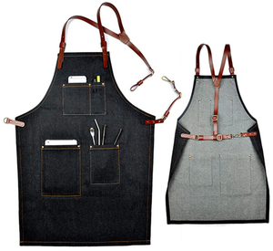 맞춤형 디자인 면 트울 캥거루 포켓 셰프 코트 & 발수 요리 앞치마 바 & 레스토랑 호텔 유니폼 - Product Image 3