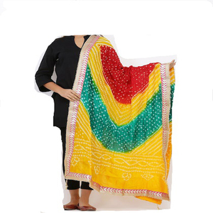 Jaipuri-Algodón dupatta con espejo, funciona al mejor precio - Product Image 5