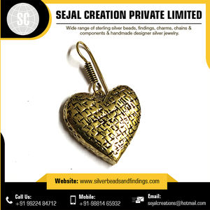 Boucles d'oreilles tribales en argent sterling 925 bijoux à breloques avec perles à motif de fleurs - Product Image 3