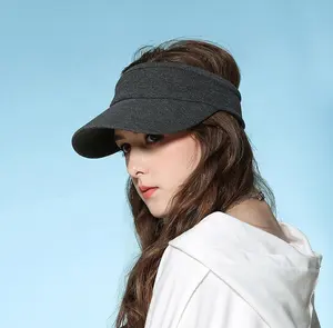 Comfortable breathable adjustable plain golf tennis dry fit sport hat cap running sun visor caps