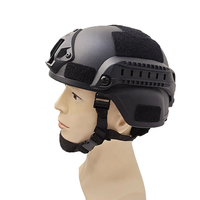 Casque Tactique Protecteur Personnalisé Yakeda FAST MICH Noir pour Équipement Tactique d'Entraînement
