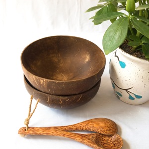 Norme d'exportation de haute qualité Vietnam artisanat vaisselle produits bol de coquille de noix de coco pour la nourriture - Product Image 1