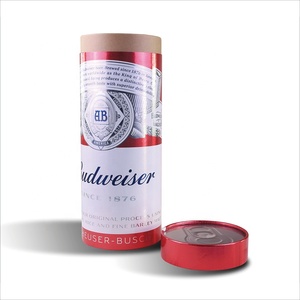 New Design Customized Beer Shape Cylinder Box Rigid Cardboard Paper Tube Box - Product Image 5