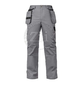 Pantalon cargo décontracté pour homme, 100 % coton de haute qualité, léger, infroissable, séchage rapide, écologique, avec braguette boutonnée, teint uni - Product Image 4