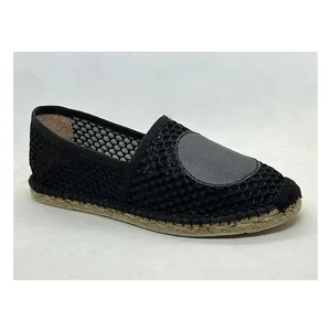 Espadrilles Indian Supplier Widely Selling Custom Size & Design Cotton Canvas Mesh Fabric Made EVA Sole Shoes/Flat Espadrilles