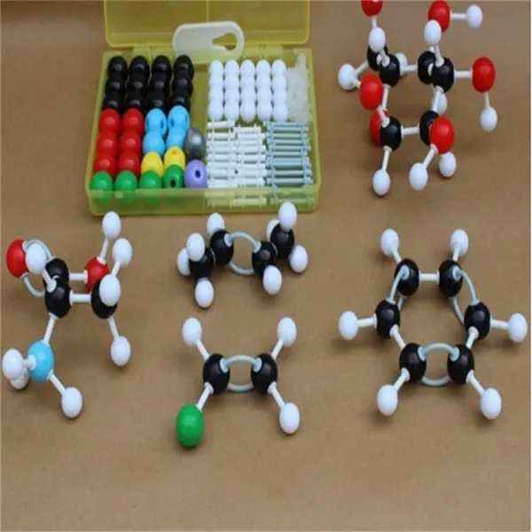 Molecular Model Set Educational Equipment Labware Physics Science Mathematics Engineering Experiment Material Supplies for Kids