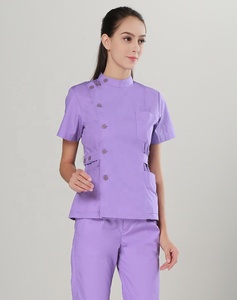 Hôpital Médecin Infirmière Uniforme Femme <span class=keywords><strong>Homme</strong></span> Manches Courtes Médical Haute Qualité Filles Vêtements - Product Image 3