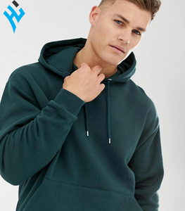 Sudadera con capucha de algodón pesado, ropa personalizada con servicio OEM, color verde oscuro, Anti- pilling, barata, desgastada, a granel - Product Image 2