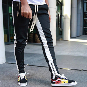 กางเกงวอร์มขายาวสำหรับผู้ชาย,กางเกงลำลองมีซิปพร้อมโลโก้ของคุณเอง - Product Image 4