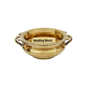 Styliste en laiton Urli couleur or robuste pas cher vente en gros en laiton Urli meilleure vente décoratif à la main en métal Urli - Product Image 6