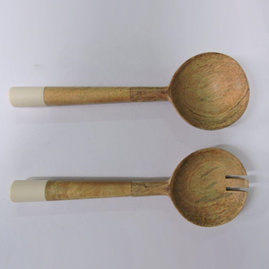 Ensemble de service à salade moderne avec poignée, cadeau de mariage, vaisselle avec serveur à salade à bas prix, maison et cuisine, fabriqué en Inde - Product Image 6