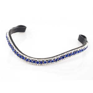 สายคาดคิ้วม้าสวารอฟสกี้,สายหนังแท้คุณภาพพิเศษสำหรับคนอินเดียขายส่งทุกขนาด - Product Image 1