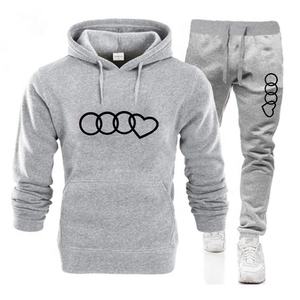 Custom Winter Street Fashion Men's Jogger Pants 350g Heavyweight Fleece Sweatshirt Set Customizable Men's <b>Hoodies</b> Sweatshirts - Product Image 4