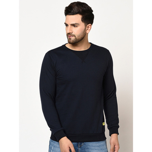 Automne hiver 2024 tendance hommes col rond sweat à manches longues t-shirt impression 3D étiquette personnalisée fait 100% français polaire coton - Product Image 1